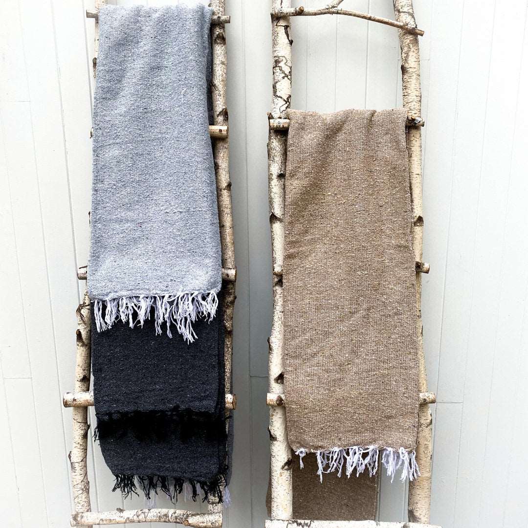 Sayulita Collection: Solid Color Mexican Blanket