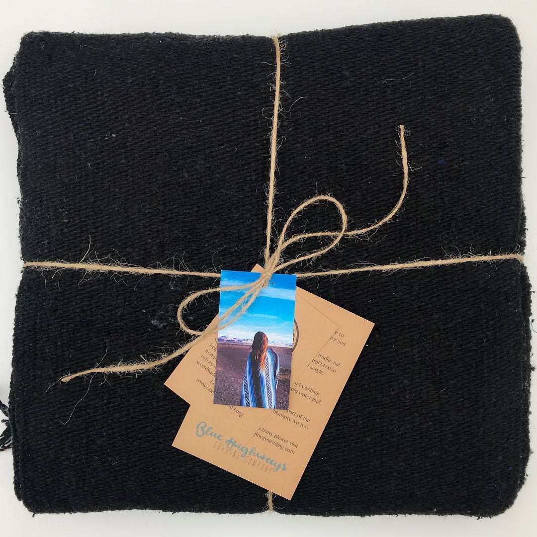 Sayulita Collection: Solid Color Mexican Blanket